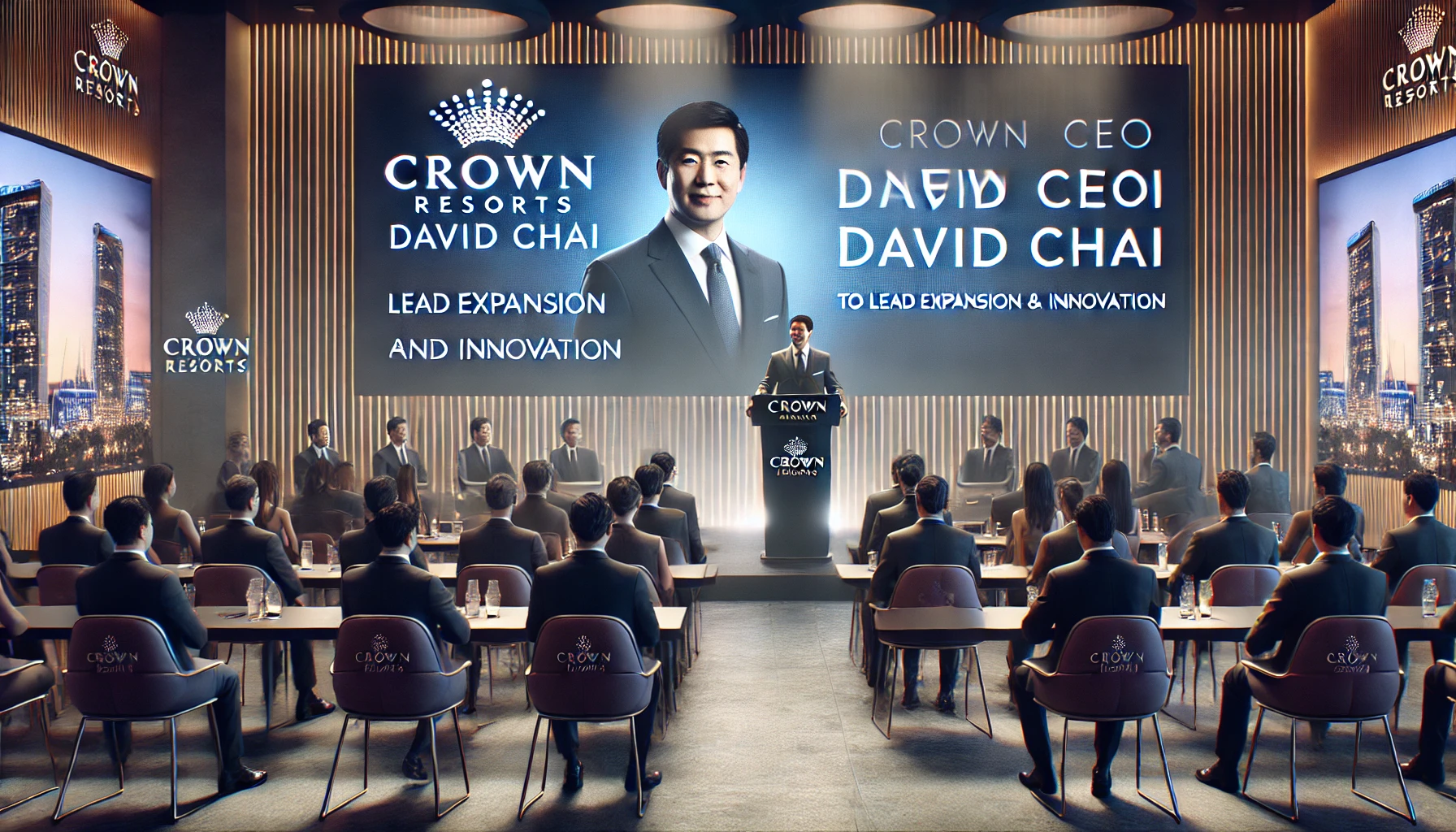 크라운 리조트, 확장 및 혁신을 주도할 CEO로 데이비드 차이 임명